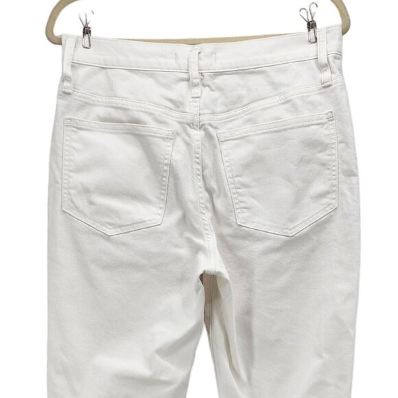 Madewell The Perfect Vintage Crop White Denim Jeans Button Fly Womens 28 - Picture 4 of 10